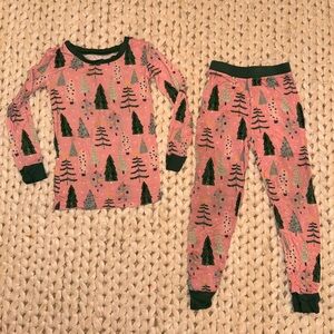 Little Sleepies Pink Trees toddler pajama size 3T.